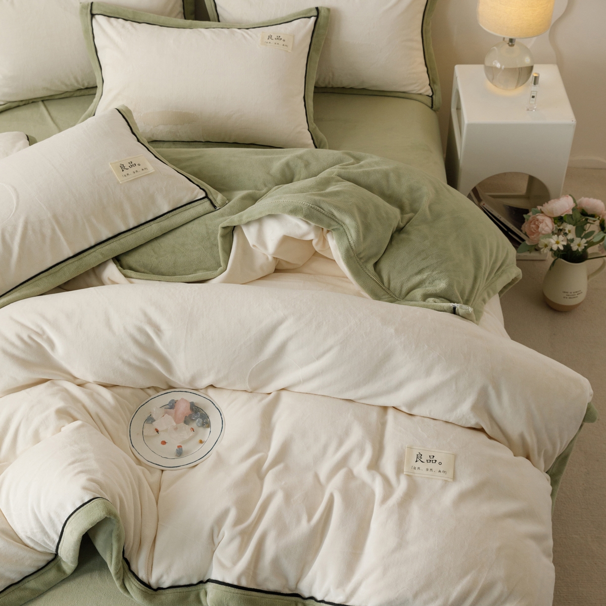 91家纺网 家纺一手货源 找家纺 （总）寐绸家纺 2025新款牛奶绒双拼单被套