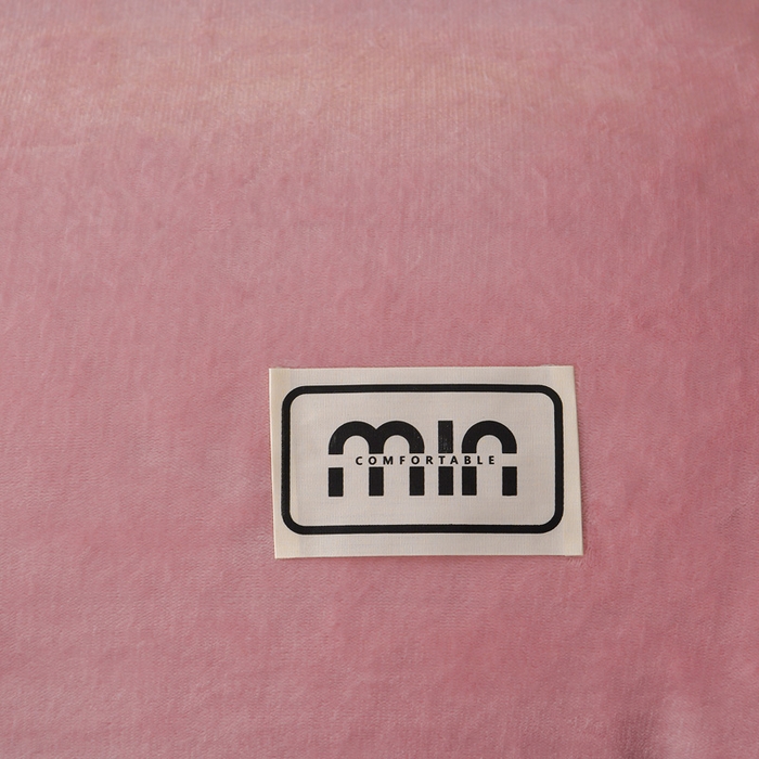 91家纺网 家纺一手货源 找家纺 妮恒美家纺 2025新款斜纹边贴标牛奶绒四件套 斜纹边-豆沙＋浅灰