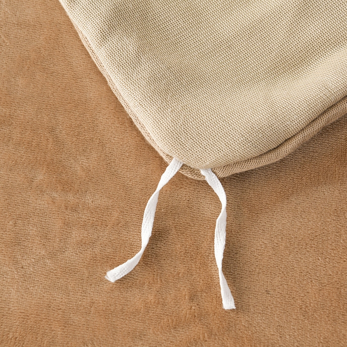 91家纺网 家纺一手货源 找家纺 妮恒美家纺 2025新款斜纹边贴标牛奶绒四件套 斜纹边-米驼＋深驼