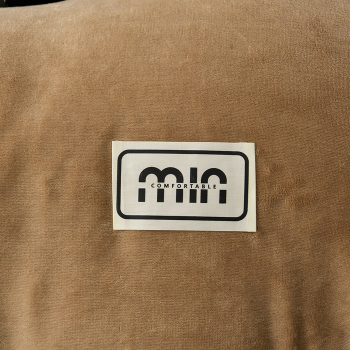 91家纺网 家纺一手货源 找家纺 妮恒美家纺 2025新款斜纹边贴标牛奶绒四件套 斜纹边-深驼加浅灰