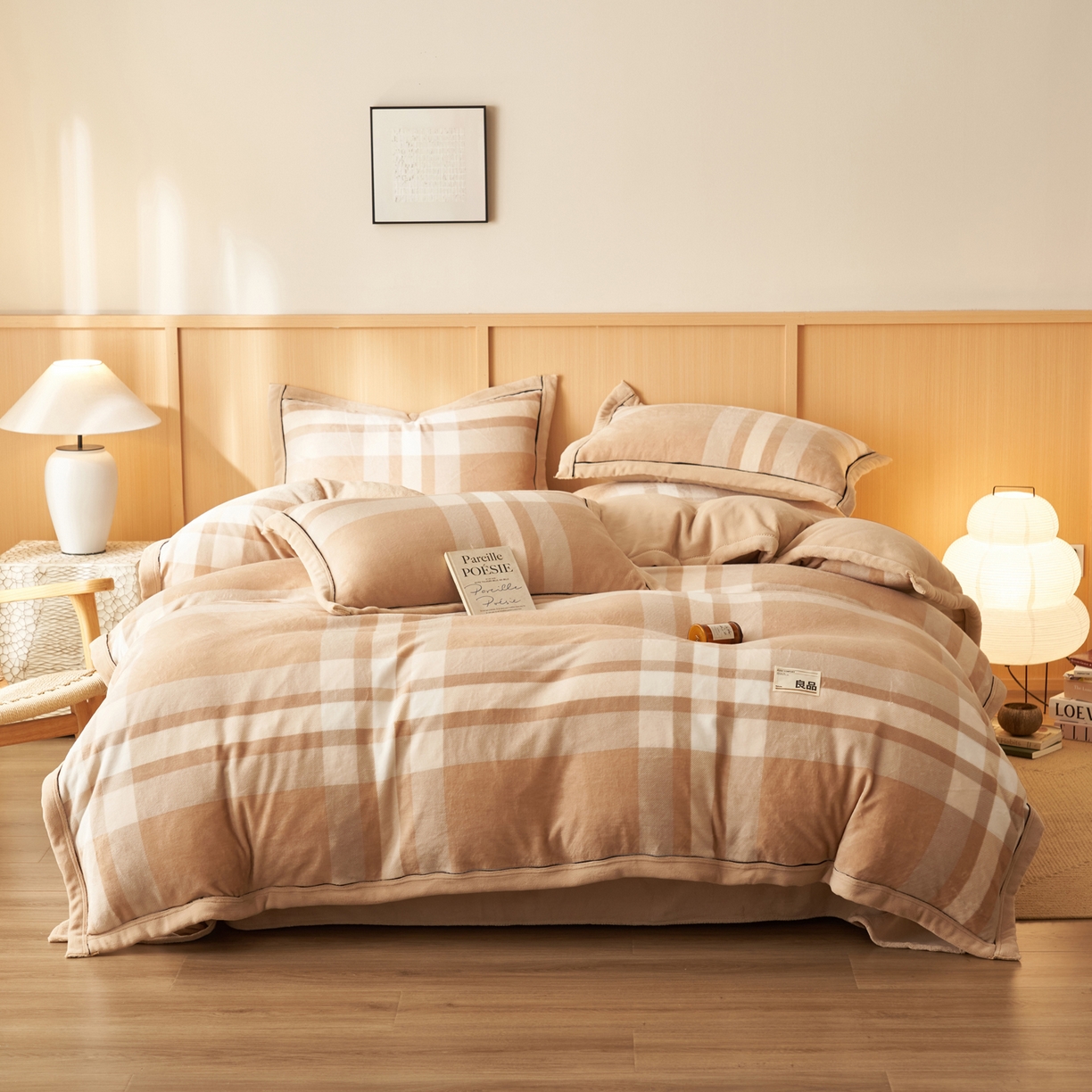 91家纺网 家纺一手货源 找家纺 （总）寐绸家纺 2025新款牛奶绒无印风单被套