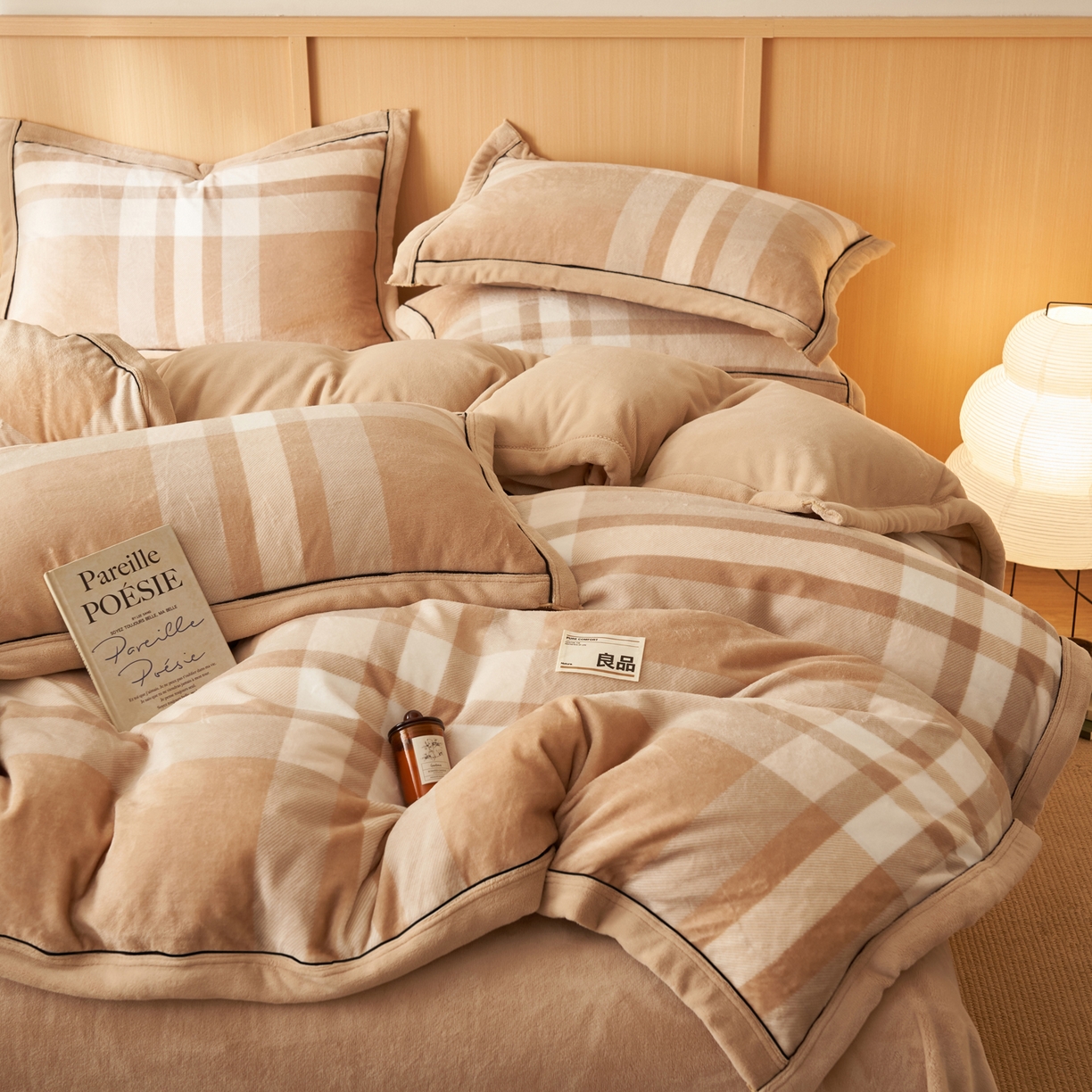 91家纺网 家纺一手货源 找家纺 （总）寐绸家纺 2025新款牛奶绒无印风单被套