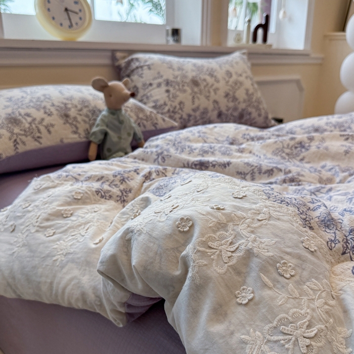 91家纺网 家纺一手货源 找家纺 尊妙被业 2025新款原麻色织全棉花边冬被被子被芯