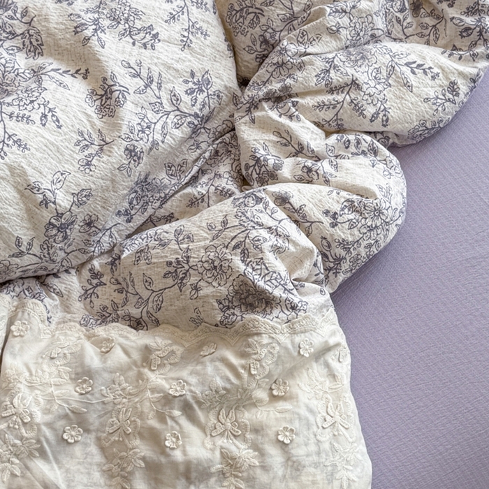 91家纺网 家纺一手货源 找家纺 尊妙被业 2025新款原麻色织全棉花边冬被被子被芯