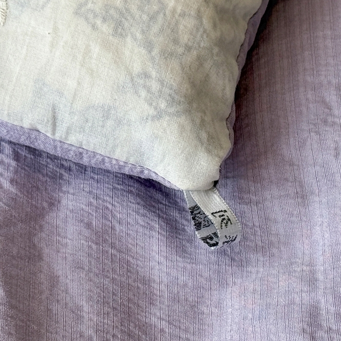 91家纺网 家纺一手货源 找家纺 尊妙被业 2025新款原麻色织全棉花边冬被被子被芯 青花瓷