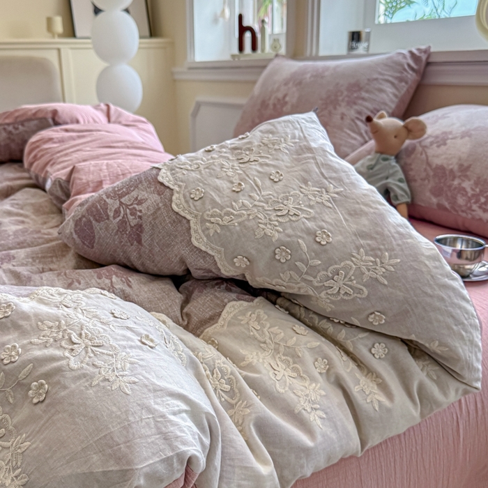 91家纺网 家纺一手货源 找家纺 尊妙被业 2025新款原麻色织全棉花边冬被被子被芯 知音咖