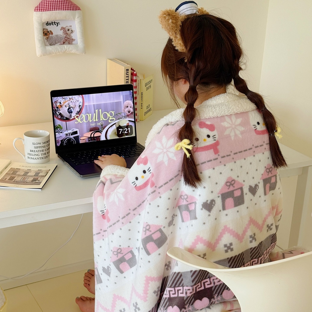 91家纺网 家纺一手货源 找家纺 顾里家纺 2025新款ins韩系少女牛奶羊羔绒盖毯毛毯 费尔岛巧奶昔