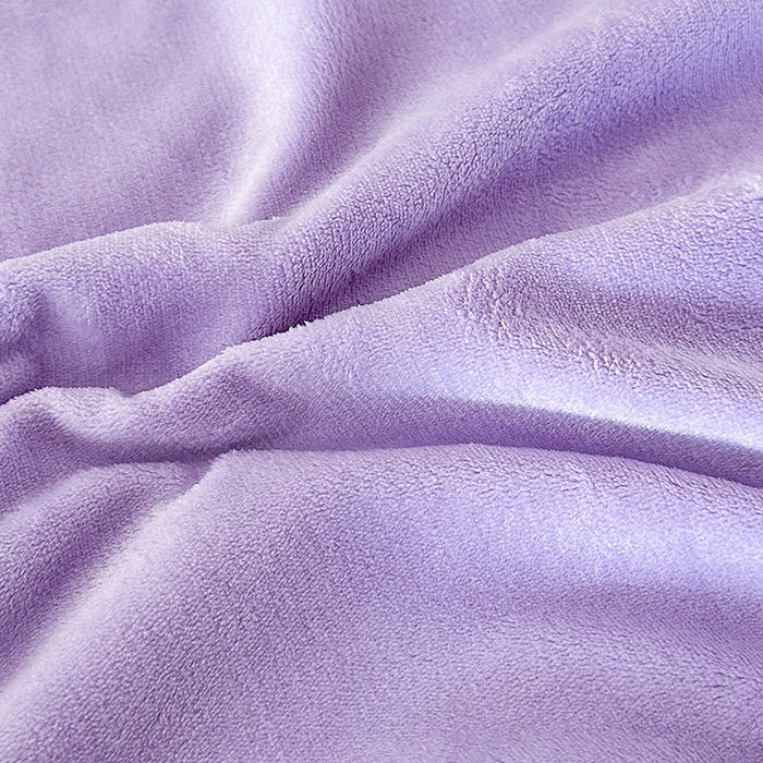 91家纺网 家纺一手货源 找家纺 柏薇 2025新款高克重牛奶绒绣花床盖四件套-缪系列 梦幻紫