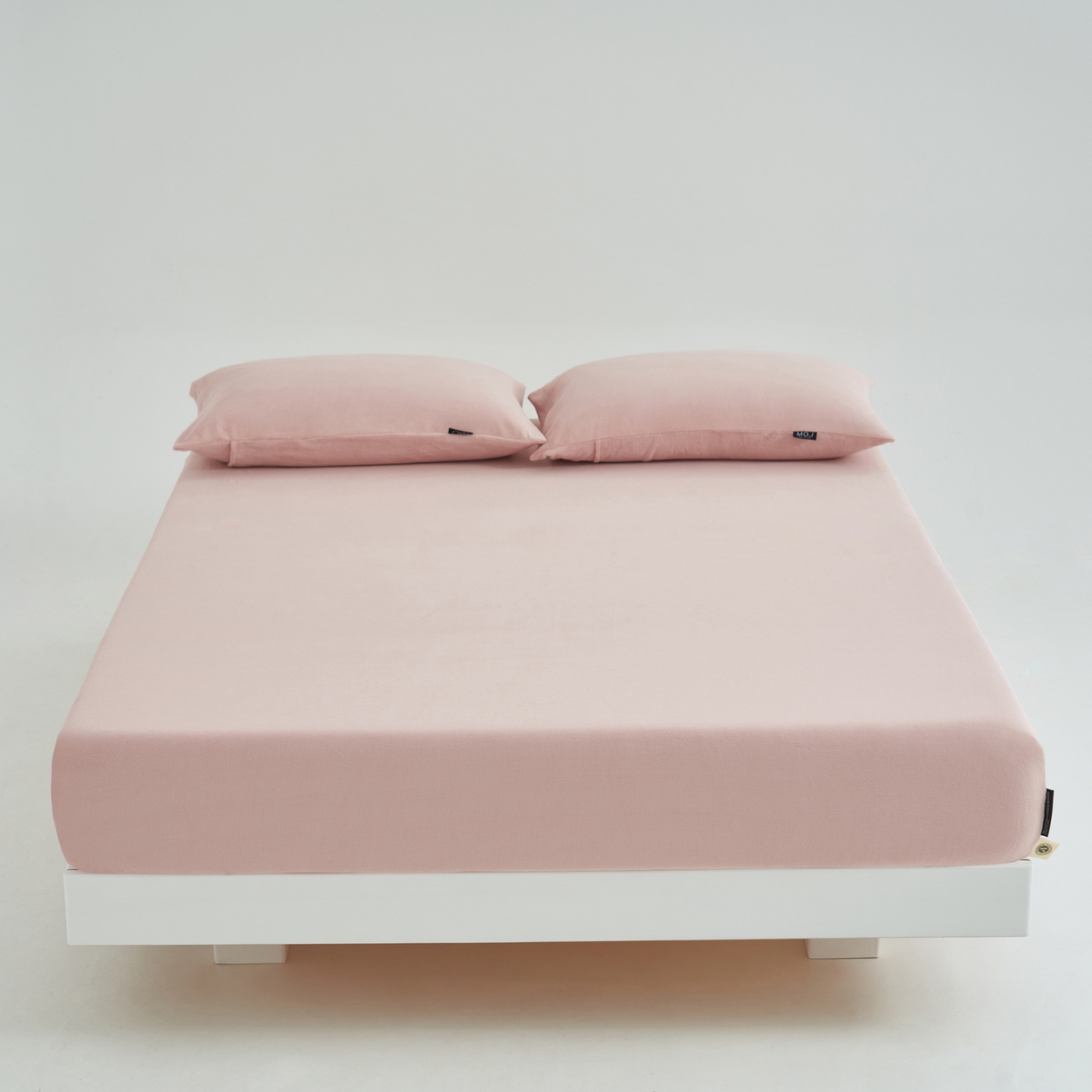 91家纺网 家纺一手货源 找家纺 寐绸家纺 2025新款牛奶绒纯色暖绒床笠 暖绒床笠-豆沙