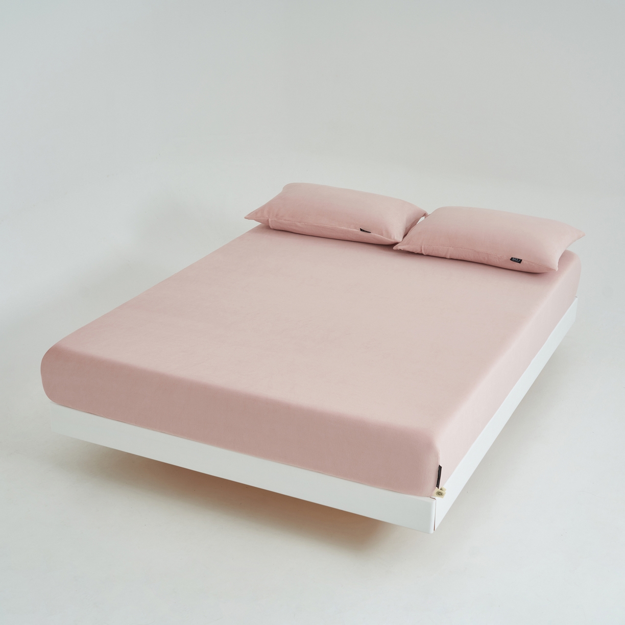 91家纺网 家纺一手货源 找家纺 寐绸家纺 2025新款牛奶绒纯色暖绒床笠 暖绒床笠-豆沙