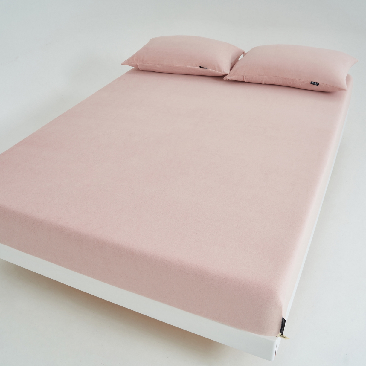 91家纺网 家纺一手货源 找家纺 寐绸家纺 2025新款牛奶绒纯色暖绒床笠 暖绒床笠-豆沙