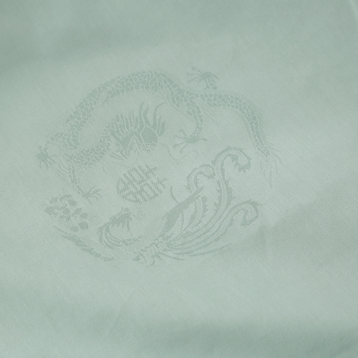 91家纺网 家纺一手货源 找家纺 越宏顺 2025新款龙凤款100%桑蚕丝纯棉手工蚕丝被保真 碧水蓝