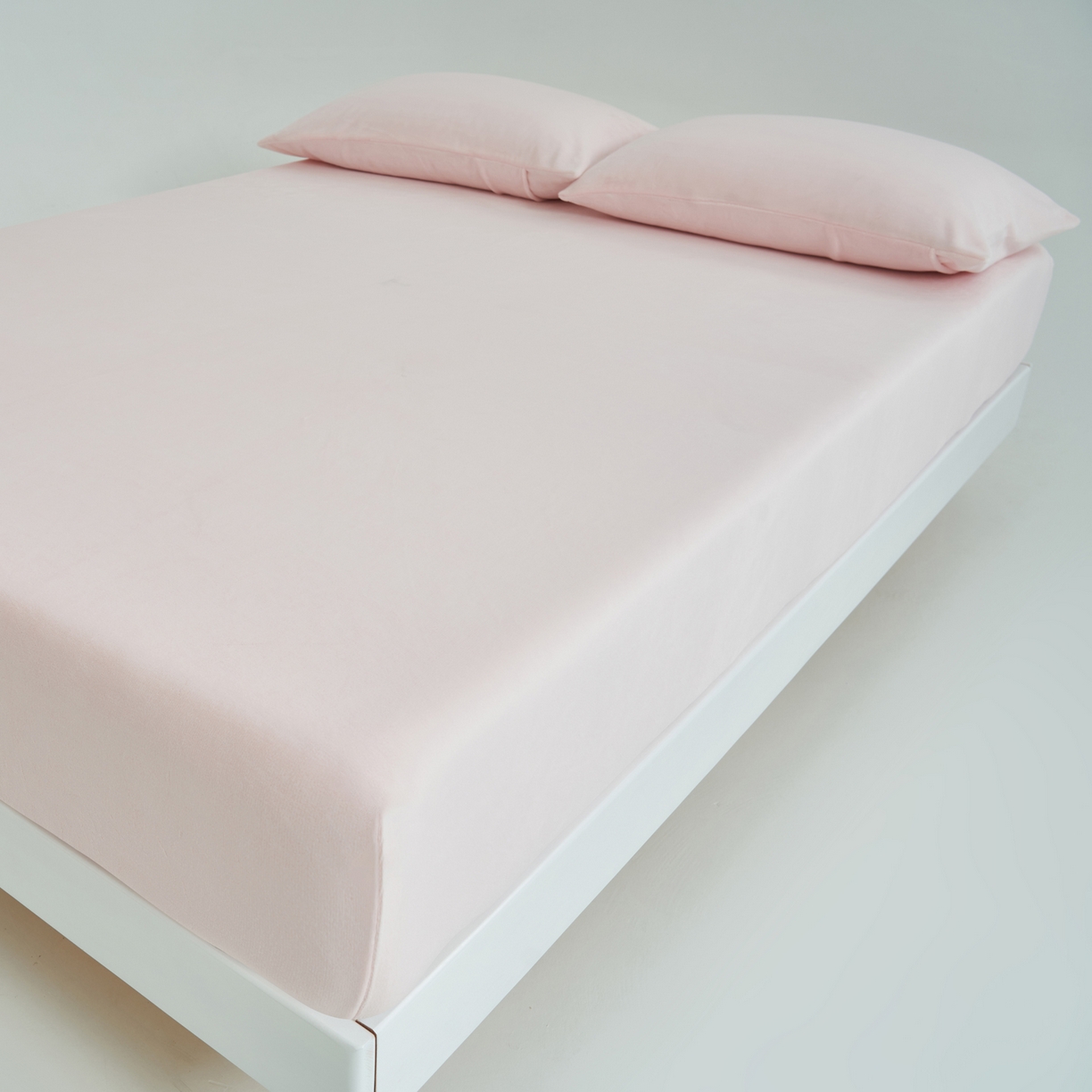 91家纺网 家纺一手货源 找家纺 寐绸家纺 2025新款牛奶绒纯色暖绒床笠 暖绒床笠-浅粉