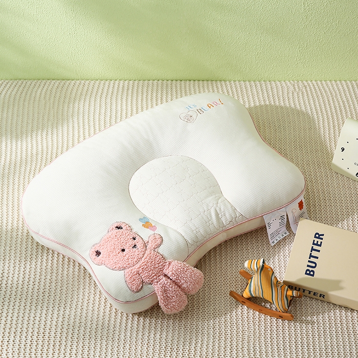 91家纺网 家纺一手货源 找家纺 （总）金牛枕芯 2025新款亲肤舒适儿童护脊枕枕头枕芯-奶糖熊