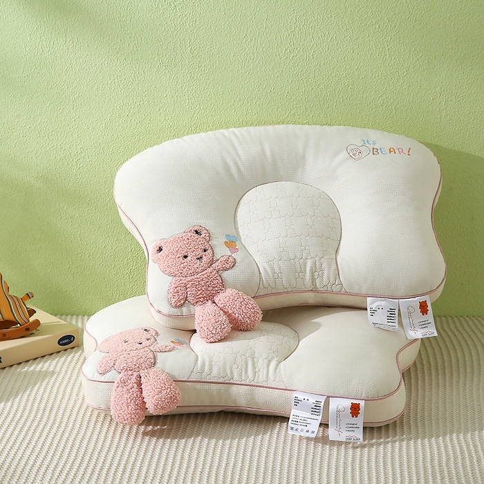 91家纺网 家纺一手货源 找家纺 （总）金牛枕芯 2025新款亲肤舒适儿童护脊枕枕头枕芯-奶糖熊