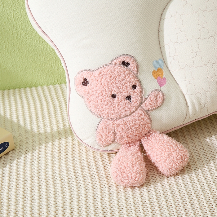 91家纺网 家纺一手货源 找家纺 （总）金牛枕芯 2025新款亲肤舒适儿童护脊枕枕头枕芯-奶糖熊