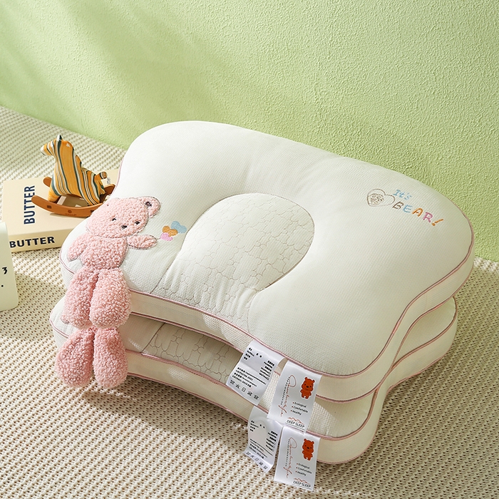 91家纺网 家纺一手货源 找家纺 （总）金牛枕芯 2025新款亲肤舒适儿童护脊枕枕头枕芯-奶糖熊