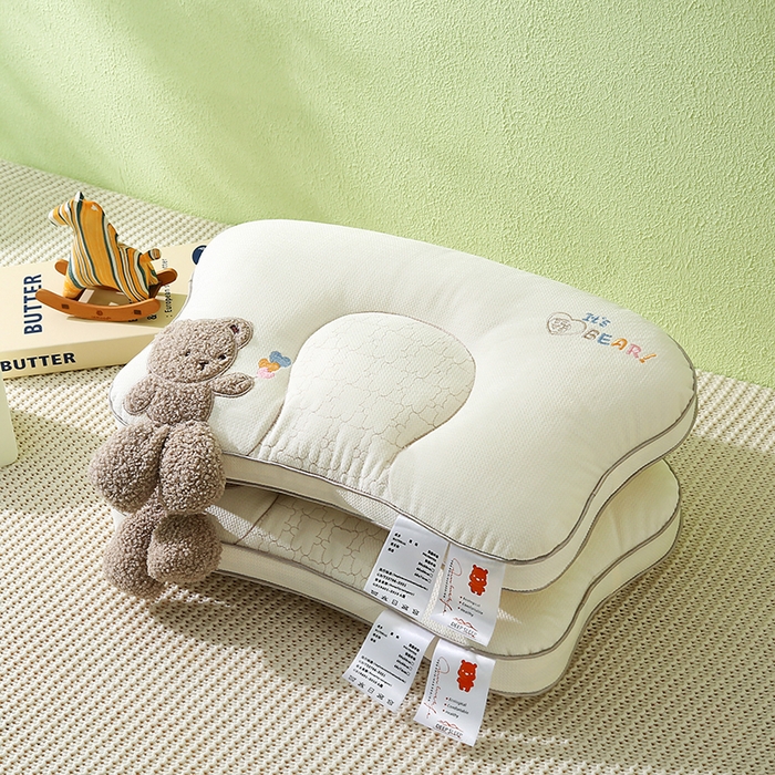 91家纺网 家纺一手货源 找家纺 （总）金牛枕芯 2025新款亲肤舒适儿童护脊枕枕头枕芯-奶糖熊