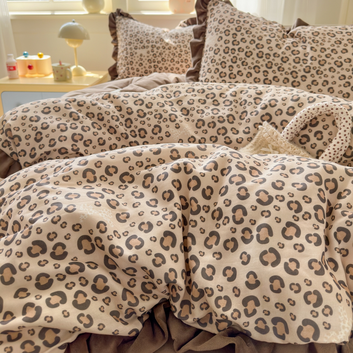 91家纺网 家纺一手货源 找家纺 （总）淑女公社家纺 2025秋冬新款纯棉双层纱加韩国绒四件套