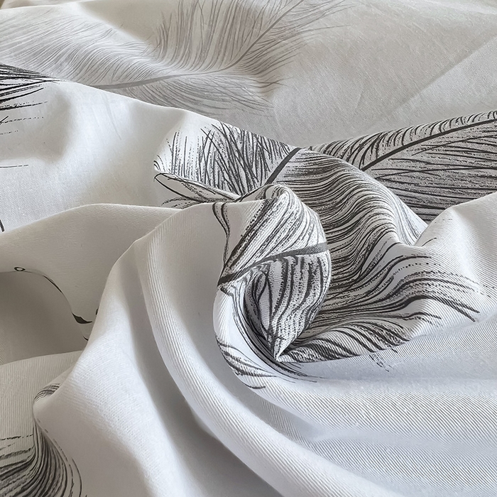 91家纺网 家纺一手货源 找家纺 瑞莱 2025新款秋冬网红款棉加绒四件套 落羽