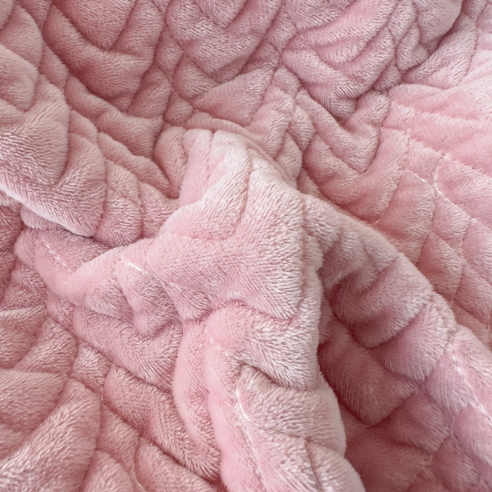 91家纺网 家纺一手货源 找家纺 乐嘉盈2025年新款纯色刺绣床裙款牛奶绒四件套-云栖 云栖-豆沙