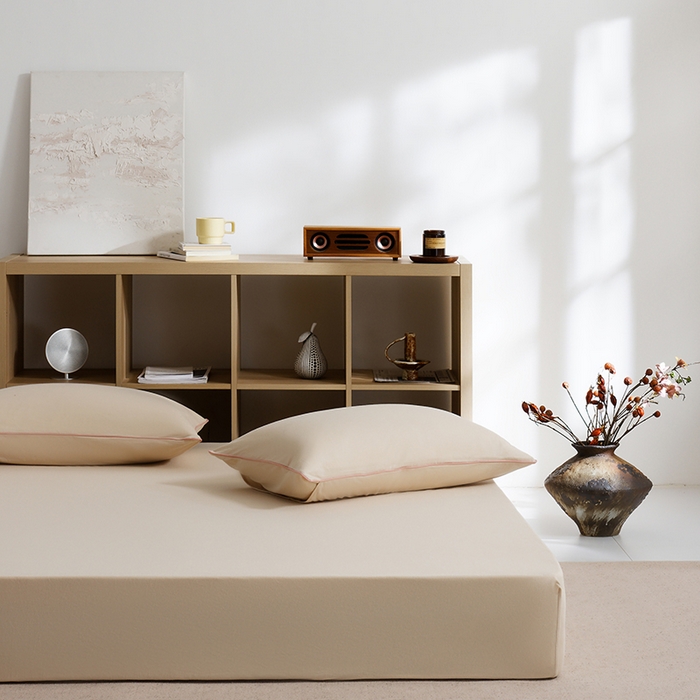 91家纺网 家纺一手货源 找家纺 LADYCOCO可可家居 2025新款纯棉针织四件套（控价不低于279元） 米色