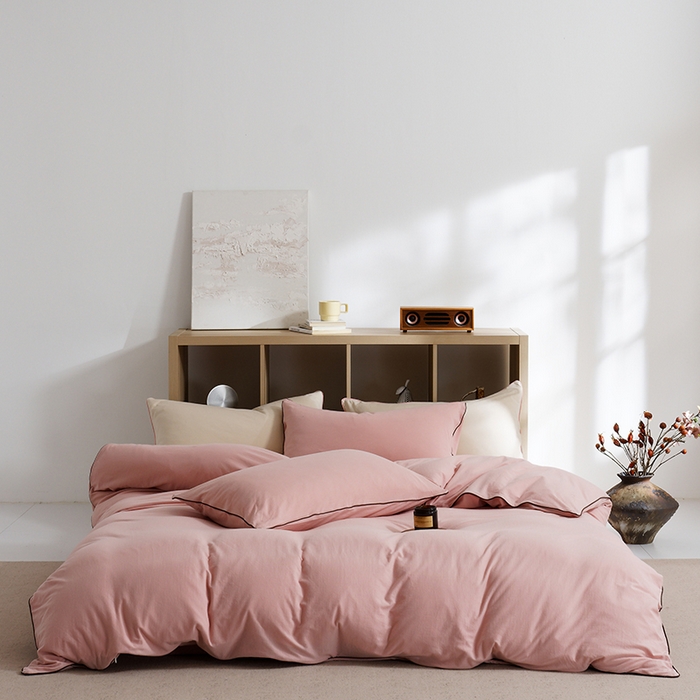 91家纺网 家纺一手货源 找家纺 （总）LADYCOCO可可家居 2025新款纯棉针织四件套（控价不低于279元）