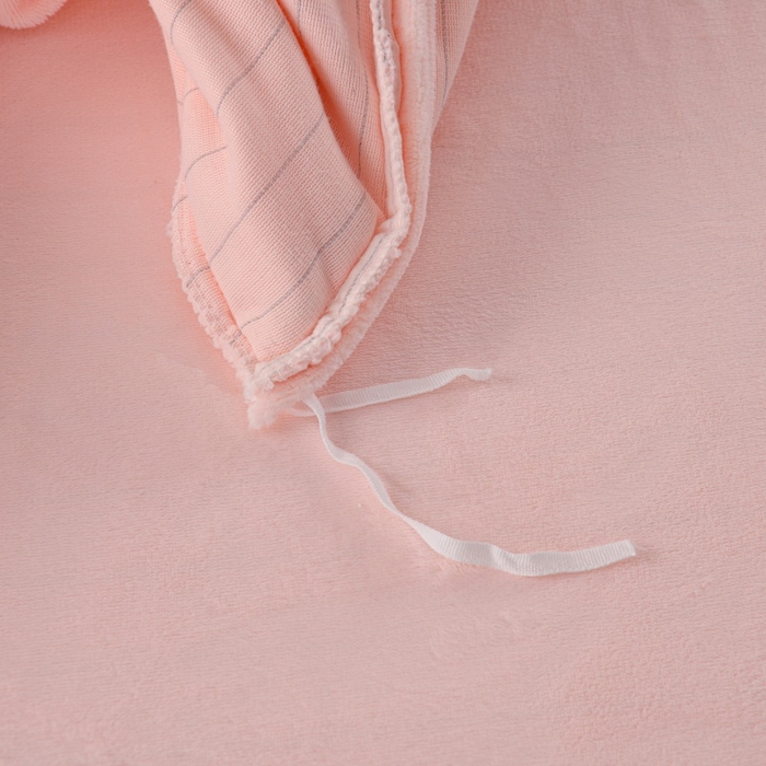 91家纺网 家纺一手货源 找家纺 优家居 2025新款240克高克重牛奶绒单件床裙韩版刺绣花牛奶绒床裙三件套 安娜-浅粉