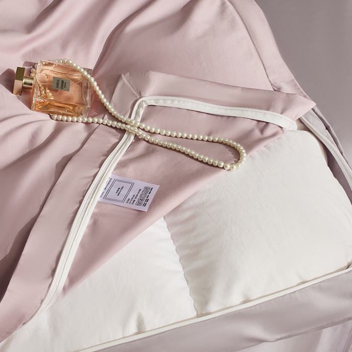 91家纺网 家纺一手货源 找家纺 （总）LADYCOCO可可家居 2025新款三开口贡缎夹棉四件套 优易套/U易套 三开口被套，唯一专利发明单位，全球专利布局（控价不低于410元）