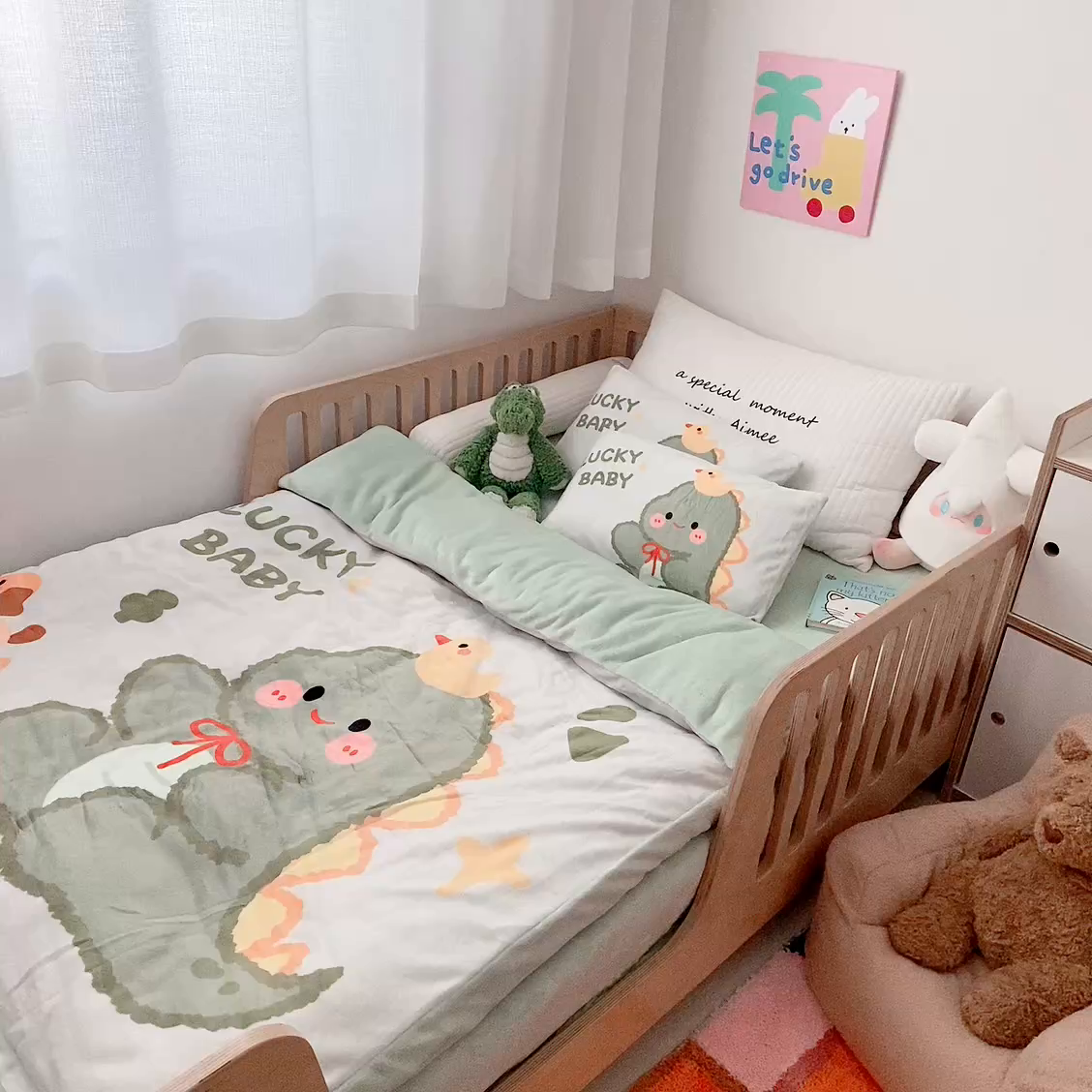 91家纺网 家纺一手货源 找家纺 （总）萌宝家纺 2025新款大版牛奶绒被套加厚保暖儿童三件套-萌宠系列