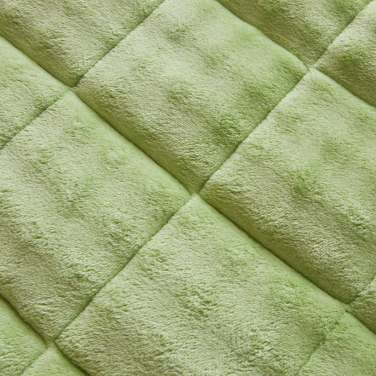 91家纺网 家纺一手货源 找家纺 鑫顺欣 2025新款泡泡牛奶绒床垫床褥 抹茶绿