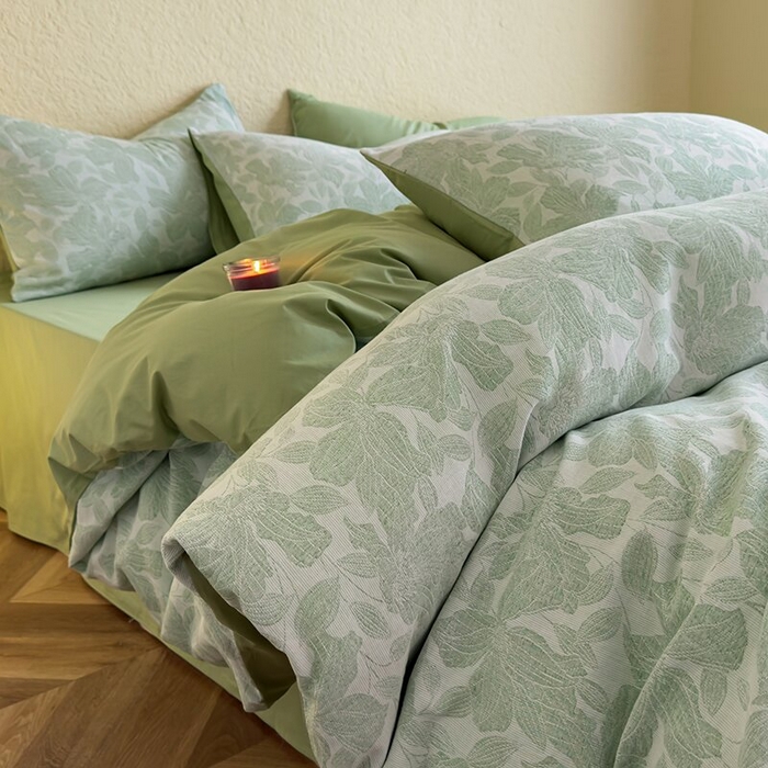 91家纺网 家纺一手货源 找家纺 （总）琪格格纺织 2025新款全棉A类色织三层纱提花四件套