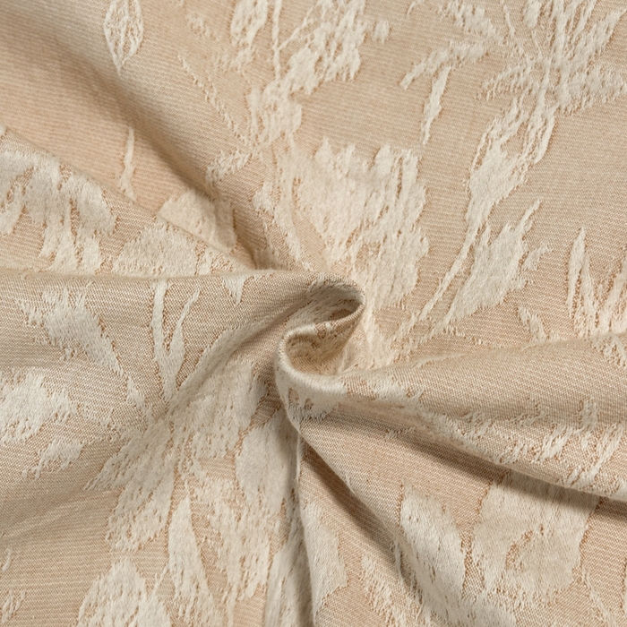 91家纺网 家纺一手货源 找家纺 琪格格纺织 2025新款全棉A类色织三层纱提花四件套 三层纱 草木春秋-咖