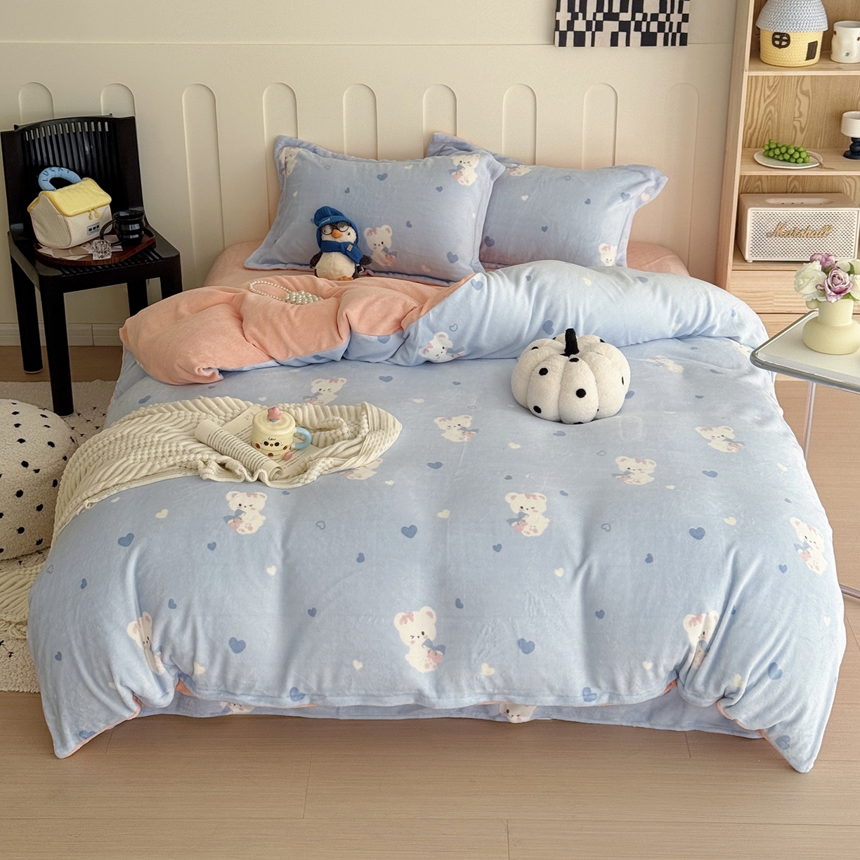 91家纺网 家纺一手货源 找家纺 （总）于果 2025新款牛奶绒印花四件套