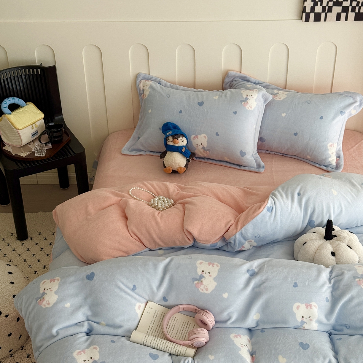 91家纺网 家纺一手货源 找家纺 （总）于果 2025新款牛奶绒印花四件套