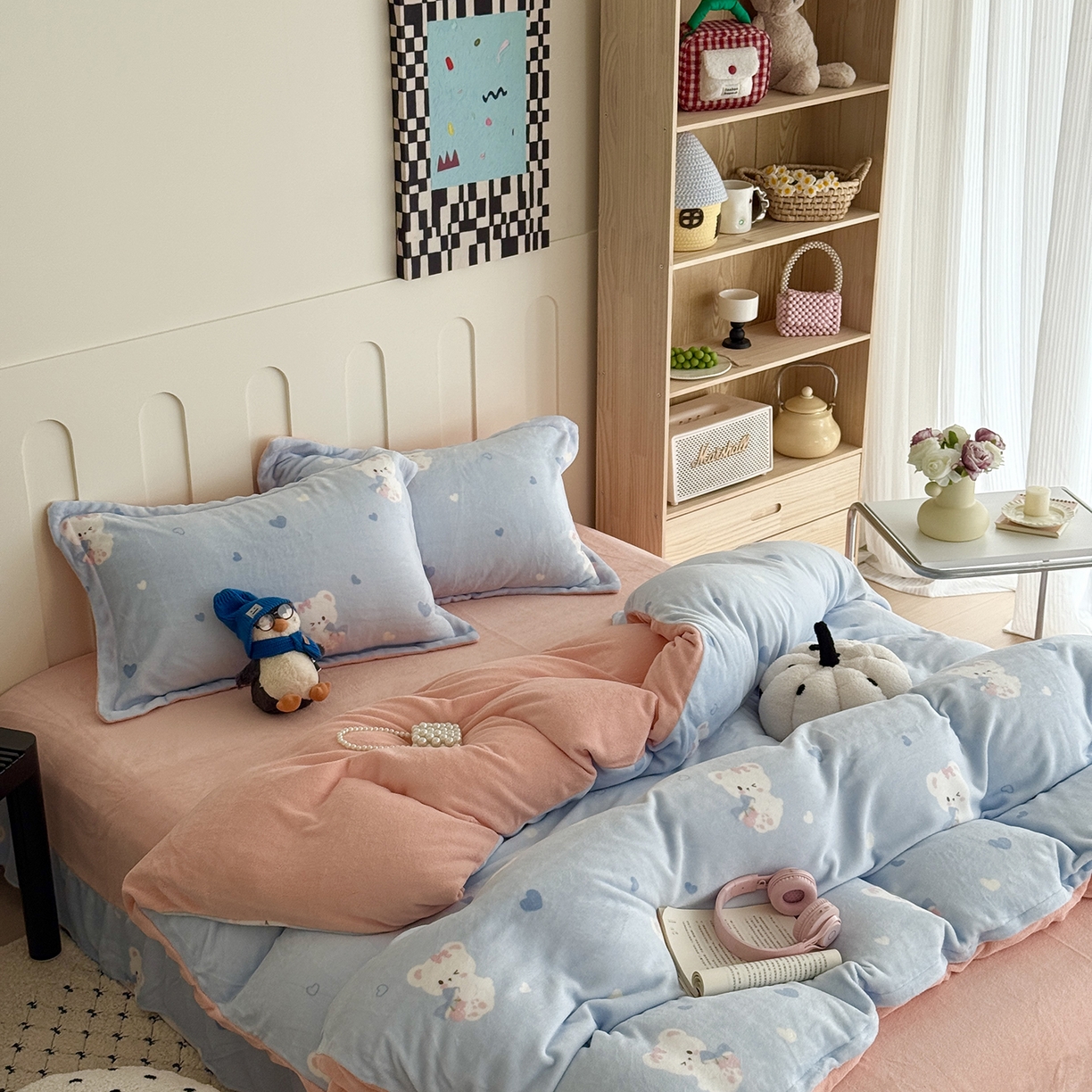 91家纺网 家纺一手货源 找家纺 （总）于果 2025新款牛奶绒印花四件套