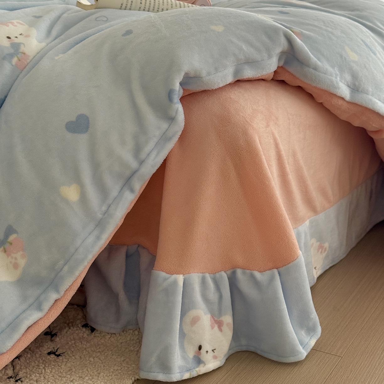 91家纺网 家纺一手货源 找家纺 （总）于果 2025新款牛奶绒印花四件套