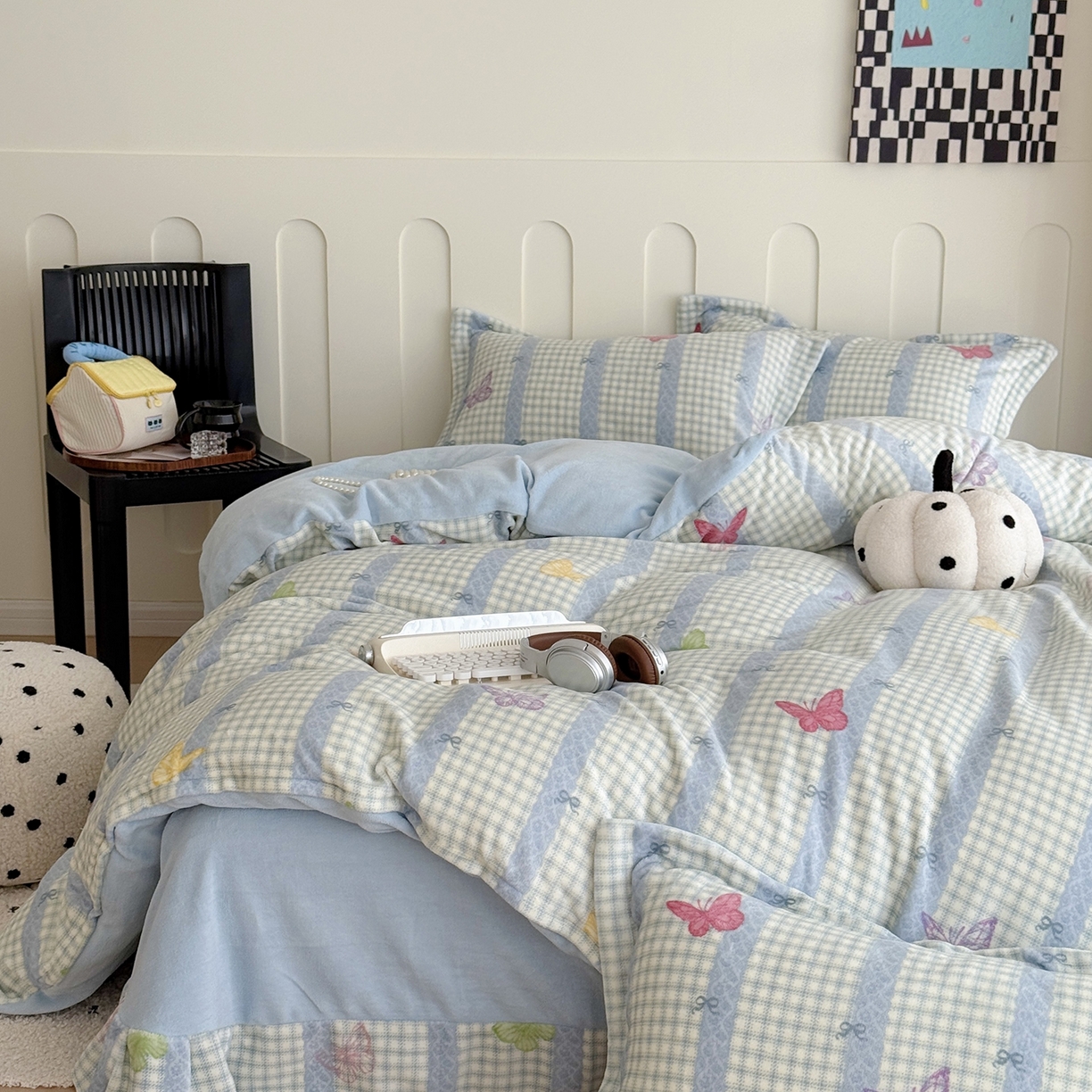 91家纺网 家纺一手货源 找家纺 （总）于果 2025新款牛奶绒印花四件套