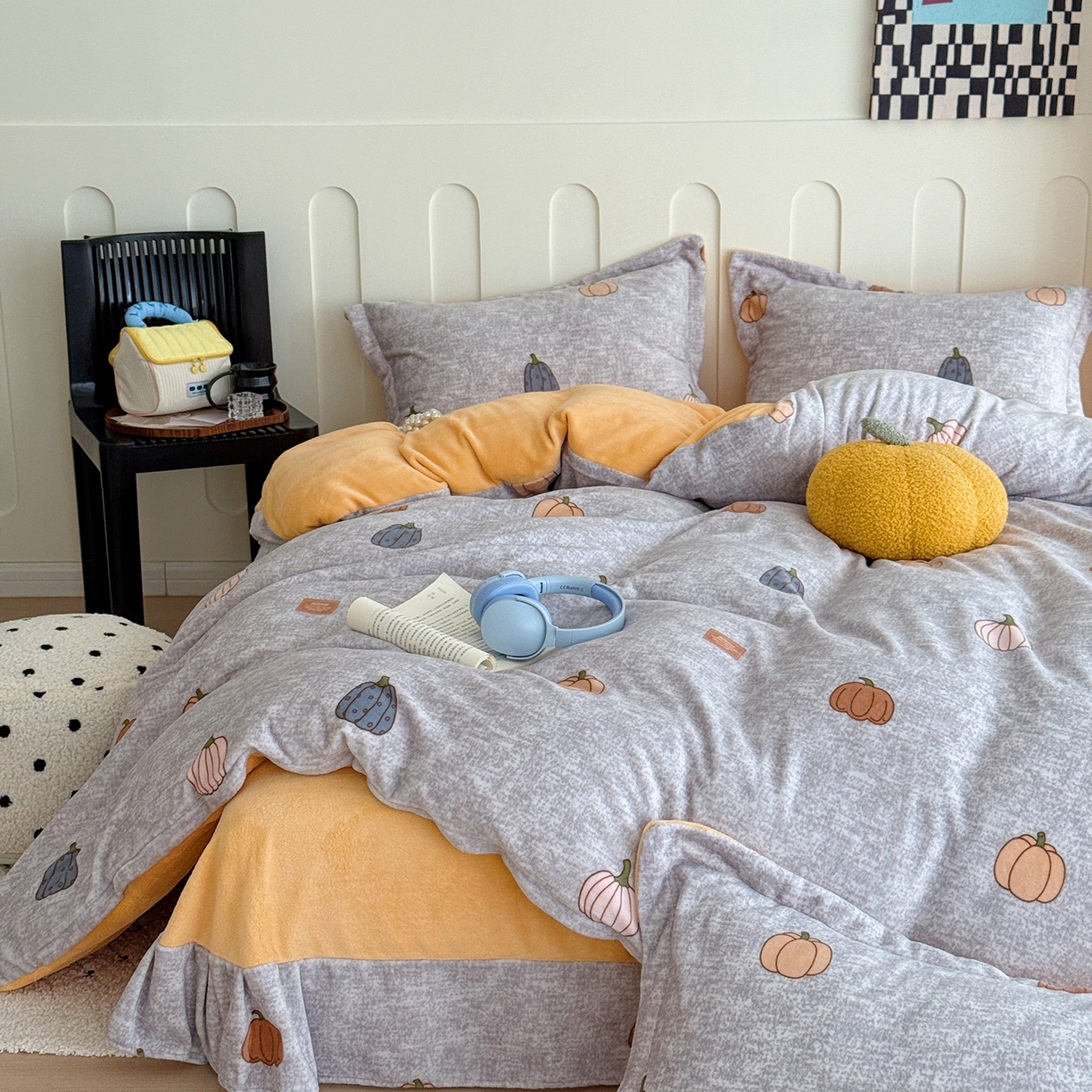 91家纺网 家纺一手货源 找家纺 （总）于果 2025新款牛奶绒印花四件套