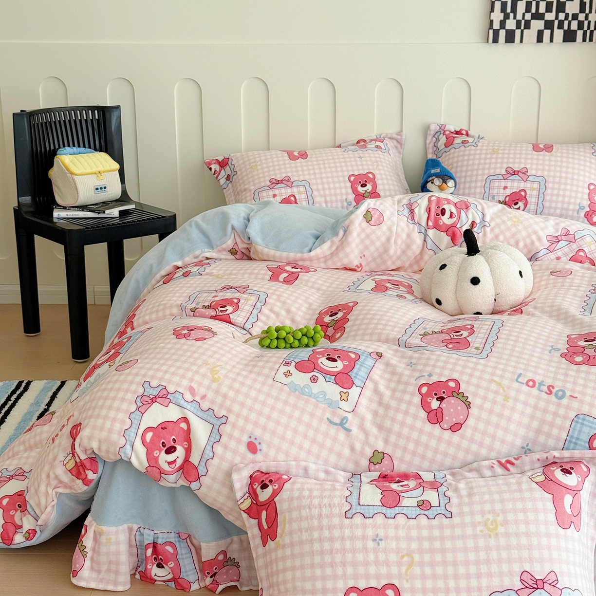 91家纺网 家纺一手货源 找家纺 （总）于果 2025新款牛奶绒印花四件套