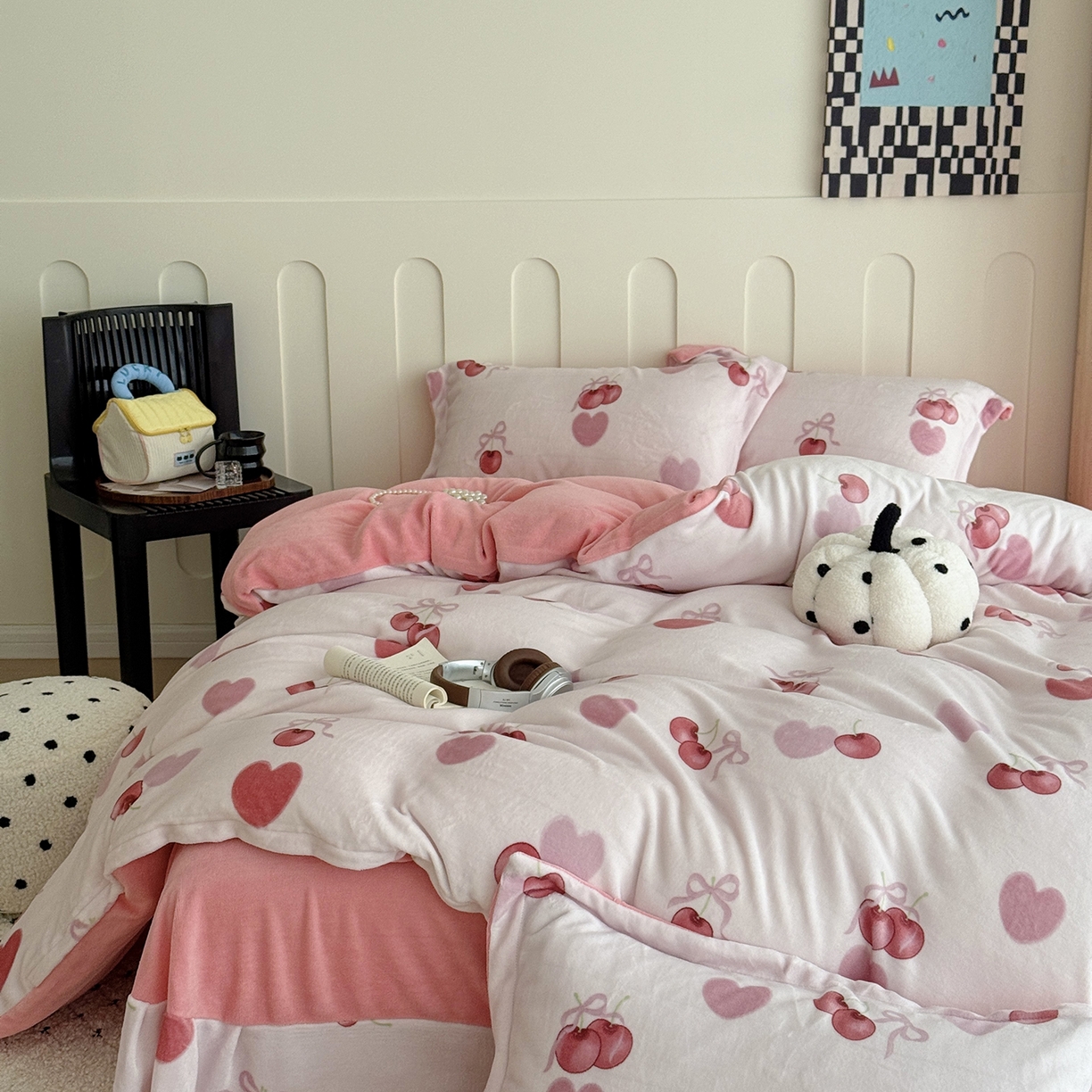 91家纺网 家纺一手货源 找家纺 （总）于果 2025新款牛奶绒印花四件套