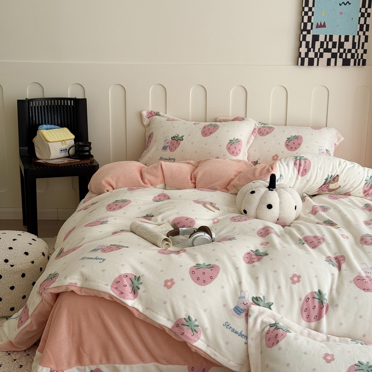 91家纺网 家纺一手货源 找家纺 （总）于果 2025新款牛奶绒印花四件套