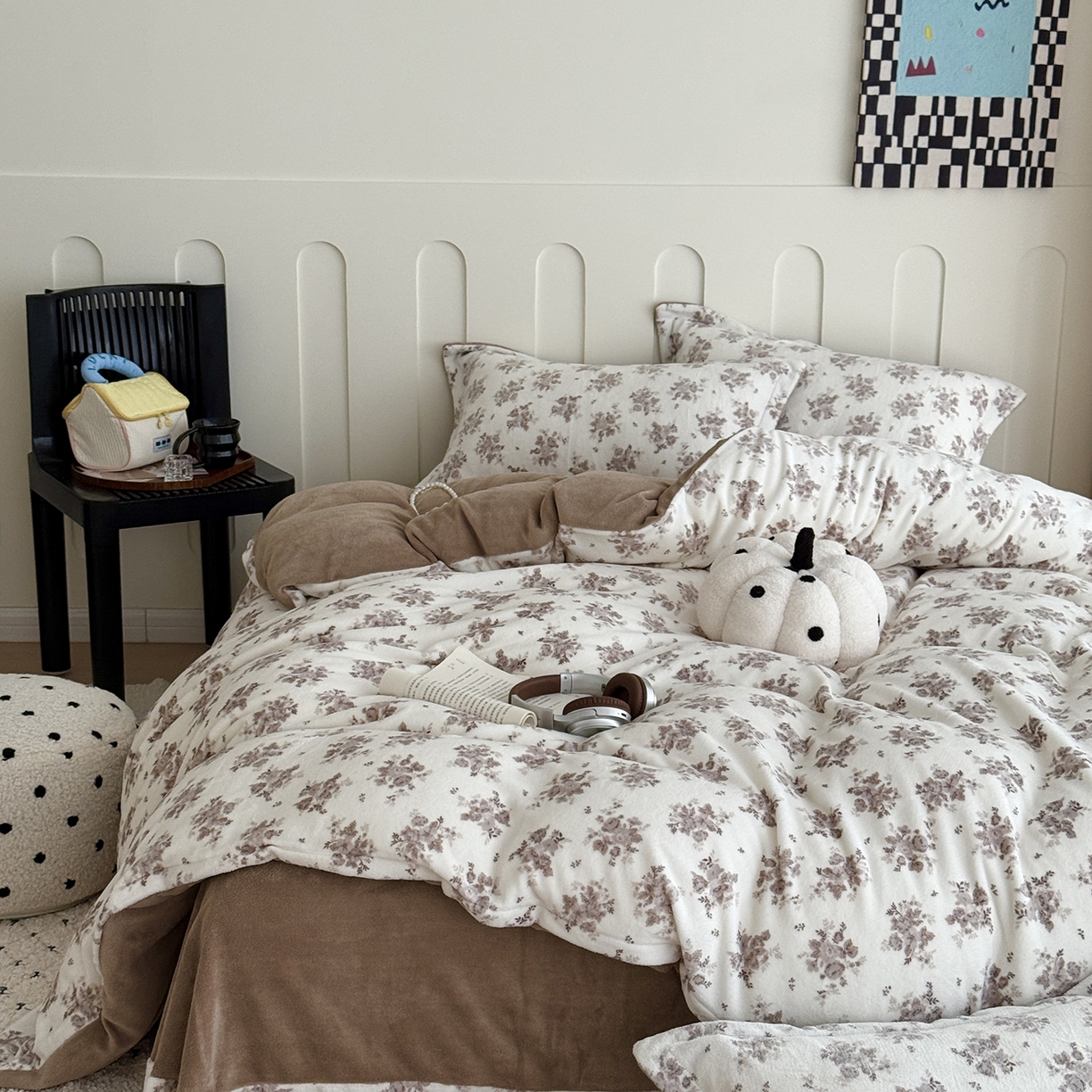 91家纺网 家纺一手货源 找家纺 （总）于果 2025新款牛奶绒印花四件套