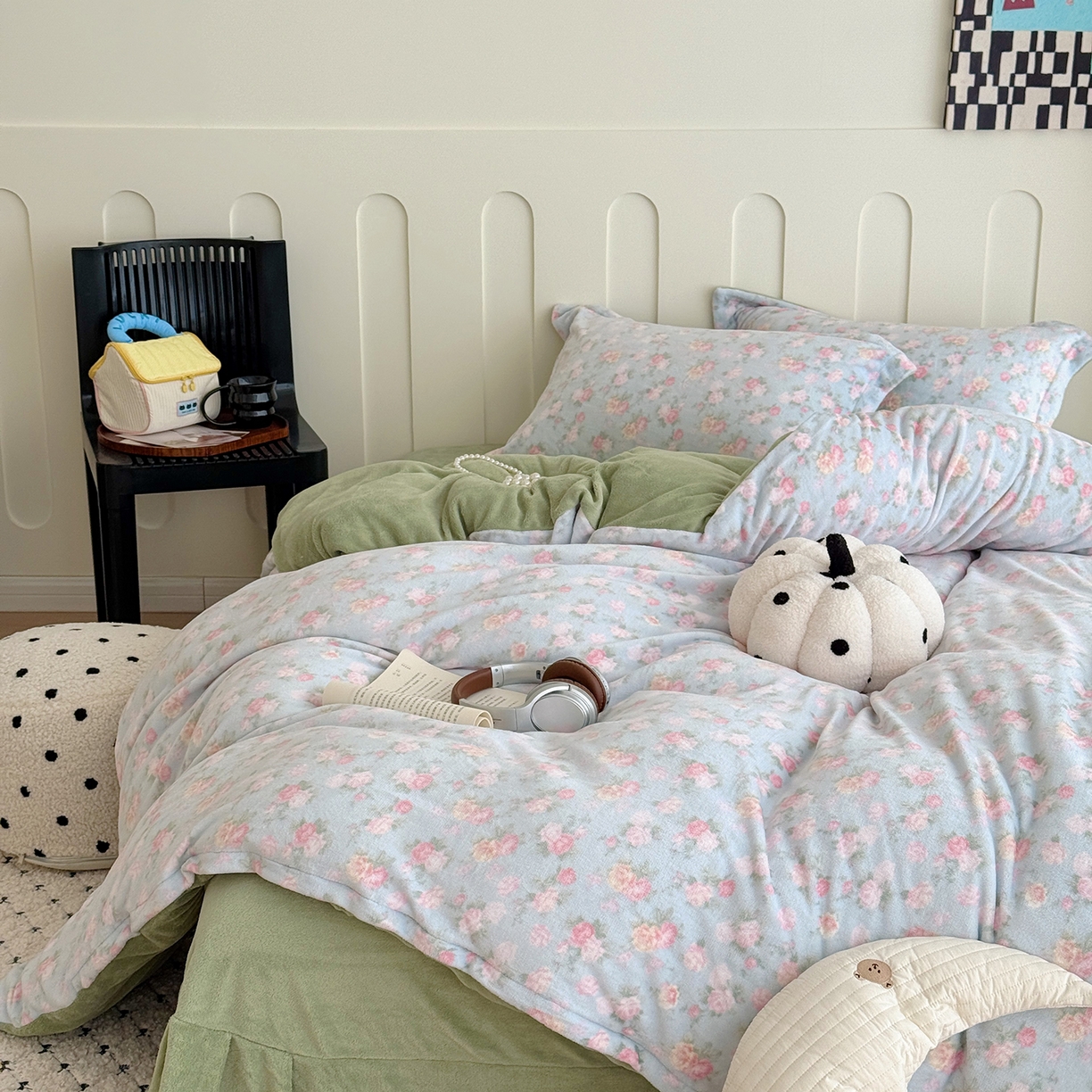 91家纺网 家纺一手货源 找家纺 （总）于果 2025新款牛奶绒印花四件套