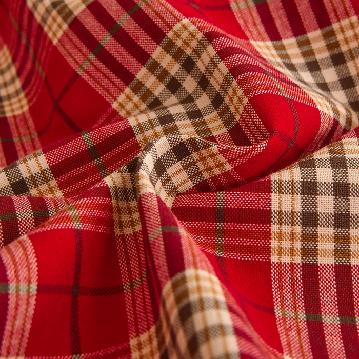 91家纺网 家纺一手货源 找家纺 织雅漫 2025春夏新款高端舒棉系列全棉纯棉100%棉细纱老粗布床单凉席席子 铂丝-红