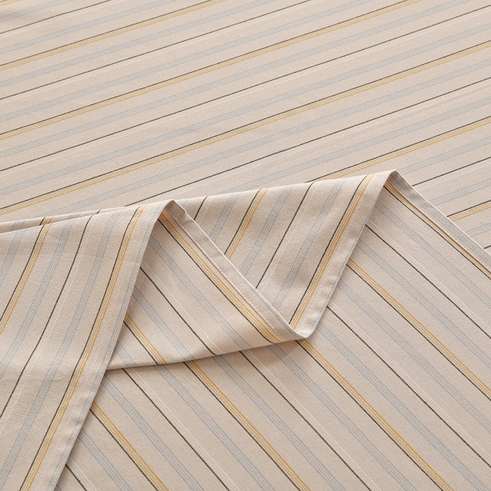 91家纺网 家纺一手货源 找家纺 织雅漫 2025春夏新款高端舒棉系列全棉纯棉100%棉细纱老粗布床单凉席席子 素律-黄