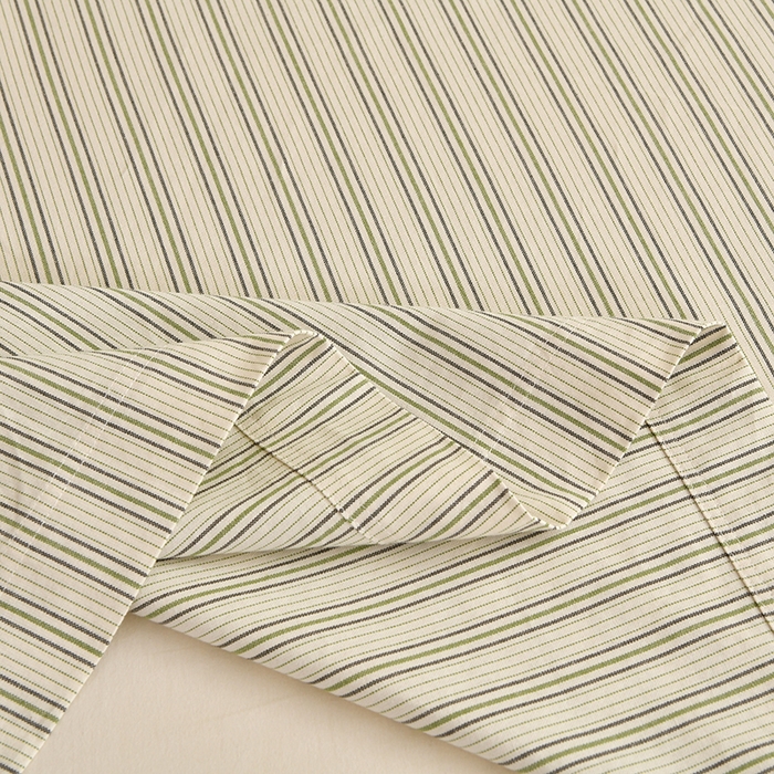 91家纺网 家纺一手货源 找家纺 织雅漫 2025春夏新款高端舒棉系列全棉纯棉100%棉细纱老粗布床单凉席席子 素律-绿