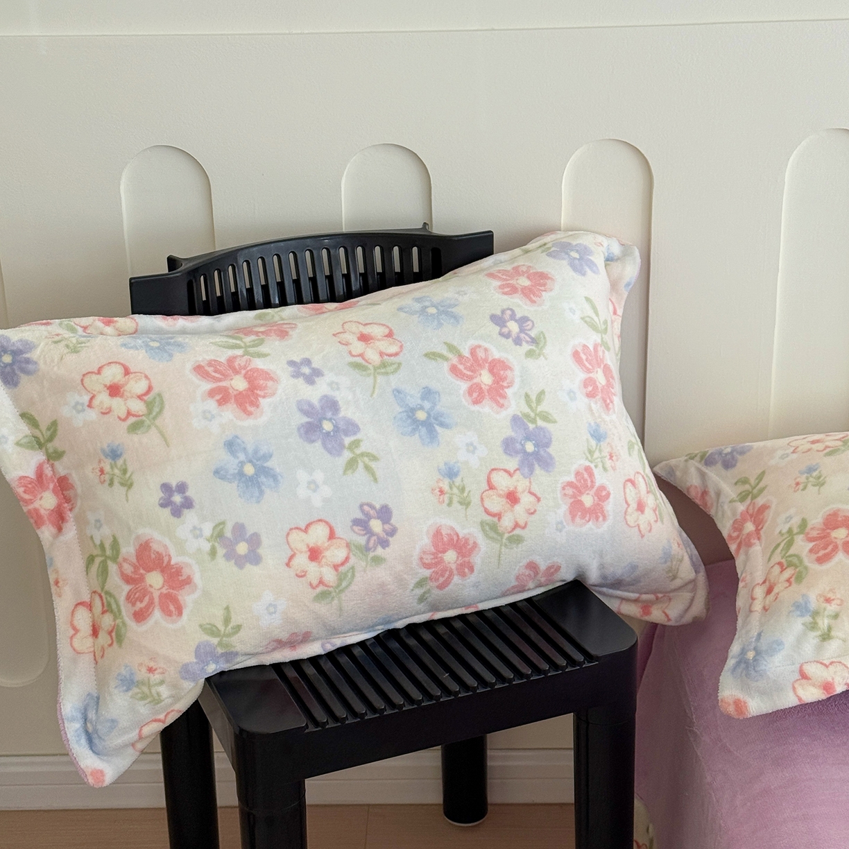 91家纺网 家纺一手货源 找家纺 于果 2025新款牛奶绒印花四件套 花在云端