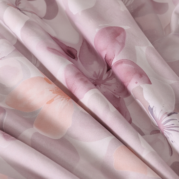 91家纺网 家纺一手货源 找家纺 金昱纺 2025新款法式加厚全棉纯棉磨毛四件套碧影-粉