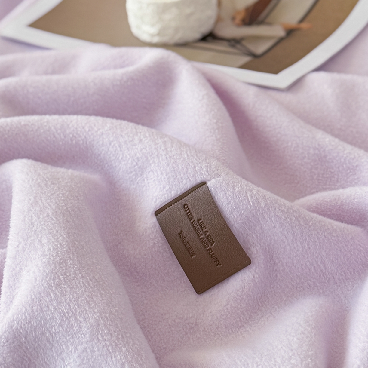 91家纺网 家纺一手货源 找家纺 格真 2025新款高克重双面仿羊绒多功能毯毛毯盖毯沙发毯午睡毯披肩毯-系列二 香芋紫